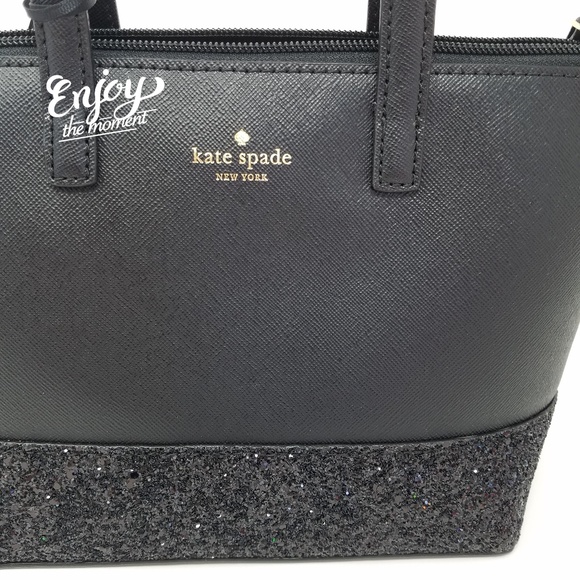 Kate spade ina greta court glitter black crossbody - Picture 7 of 8